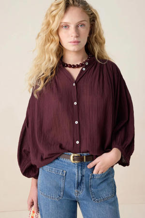 blouse donkerbruin