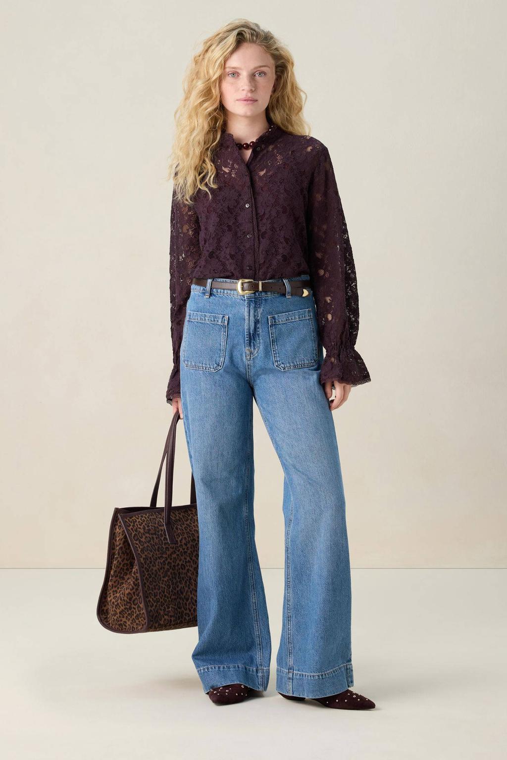 Sissy-Boy blouse donkerpaars