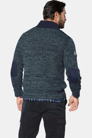 thumbnail: Jan Vanderstorm BJORNBERG gebreide trui Plus Size donkerblauw