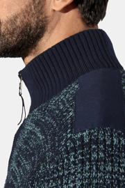 thumbnail: Jan Vanderstorm BJORNBERG gebreide trui Plus Size donkerblauw