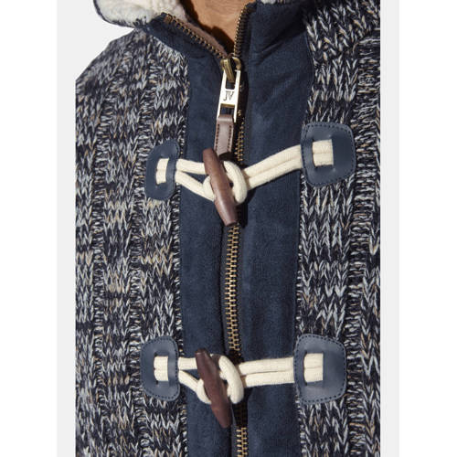 Jan Vanderstorm EIRBORG gevoerd vest met wol Plus Size donkerblauw afbeelding