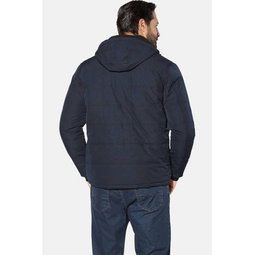 Jan Vanderstorm EIRHOLM gewatteerde jas Plus Size donkerblauw afbeelding