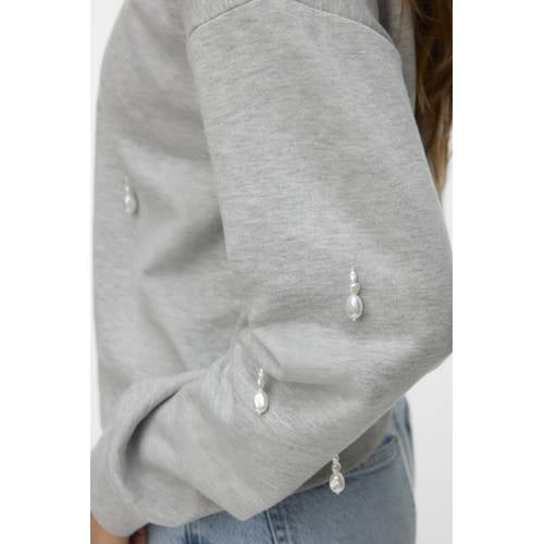 VERO MODA sweater grijs met pailletten afbeelding