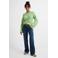 ONLY high waist wide leg jeans dark blue denim