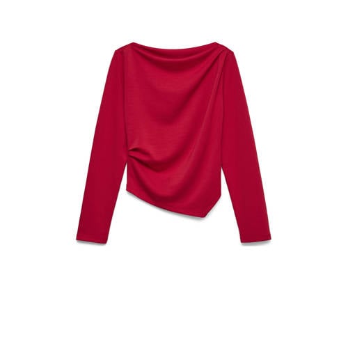 VERO MODA asymmetrische top rood afbeelding