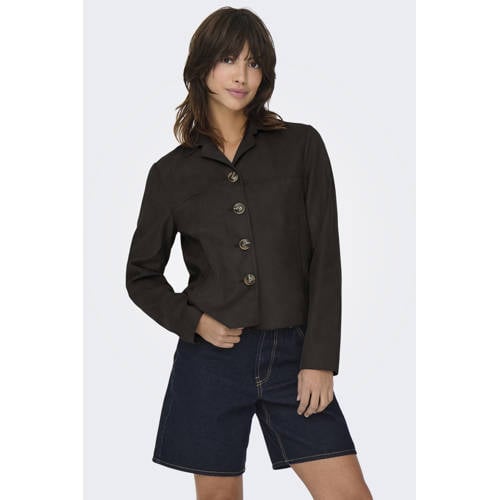 JDY suede jasje bruin afbeelding