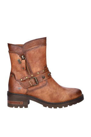gevoerde enkelboots cognac
