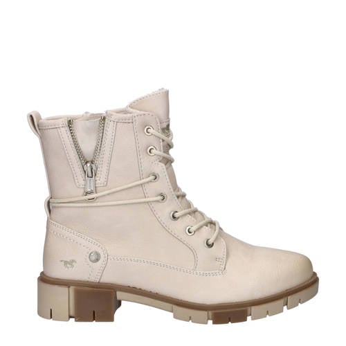 Mustang veterboots ecru afbeelding