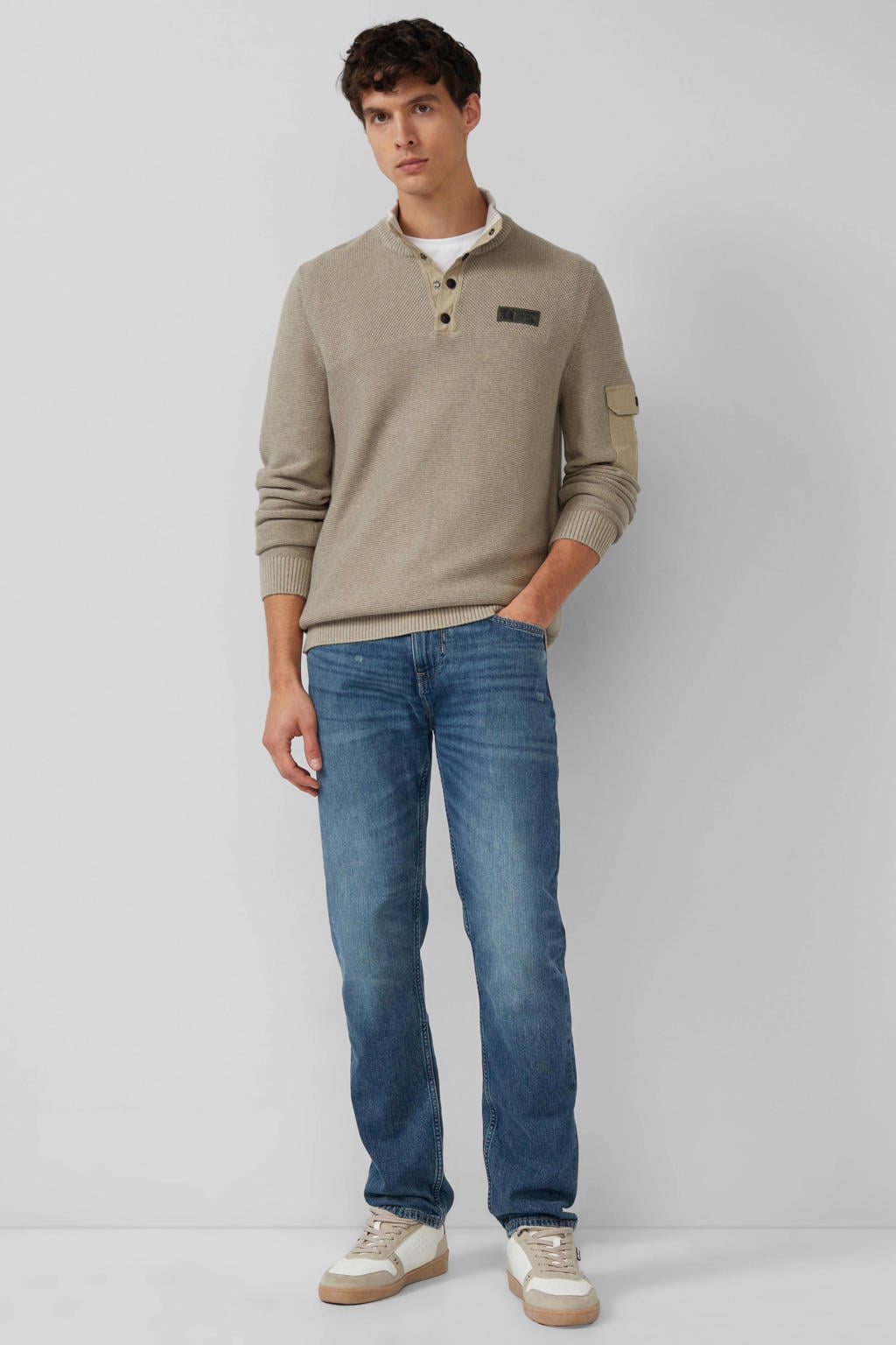 s.Oliver trui gebreid beige