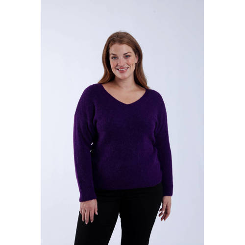 Paprika pullover donkerpaars afbeelding