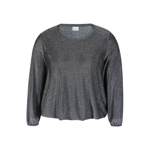 Zhenzi glitter top zilver met glitter afbeelding