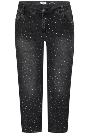 high waist straight leg jeans grey denim