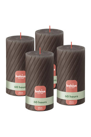 stompkaars Rustiek gedraaid  (Ø6,8x13 cm) (set van 4)