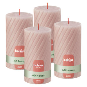 stompkaars Rustiek gedraaid (Ø6,8x13 cm) (set van 4)