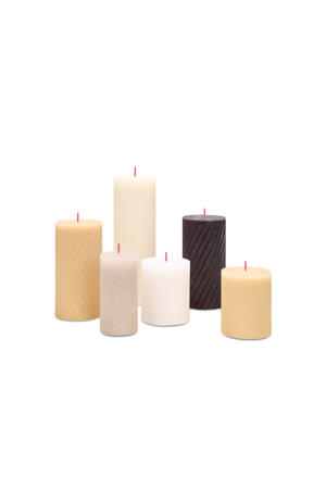 Kaarsen Rustiek Pillow Talk (set van 6)