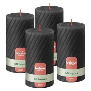 stompkaars Rustiek gedraaid  (Ø6,8x13 cm) (set van 4)