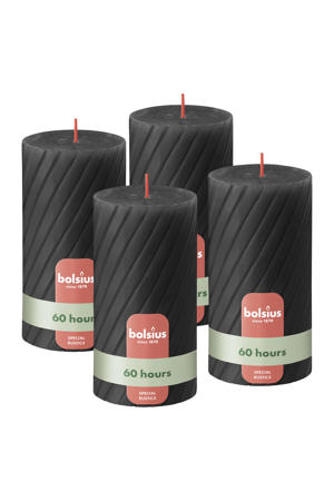 stompkaars Rustiek gedraaid  (Ø6,8x13 cm) (set van 4)