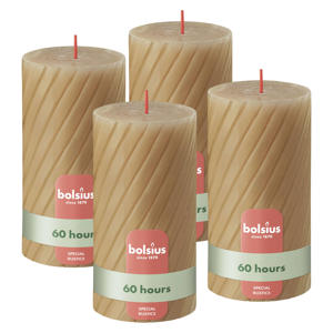 stompkaars Rustiek gedraaid  (Ø6,8x13 cm) (set van 4)