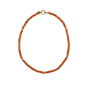 gold plated ketting Tommy oranje
