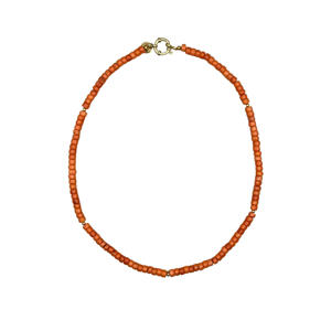 gold plated ketting Tommy oranje