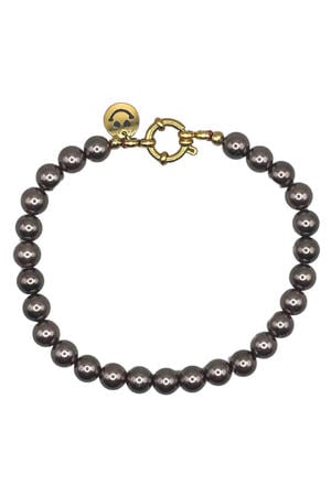 gold plated armband Brown Pearl