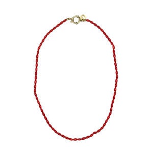 gold plated ketting Tommy Coral rood