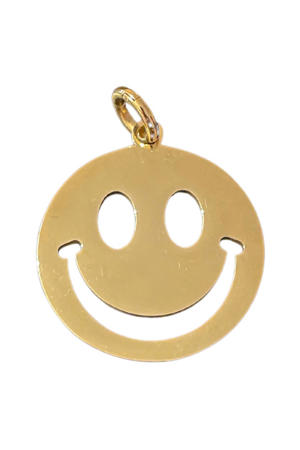 gold plated hanger Smiley Big