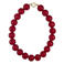 Bonnie Studios gold plated ketting Wilma bordeauxrood