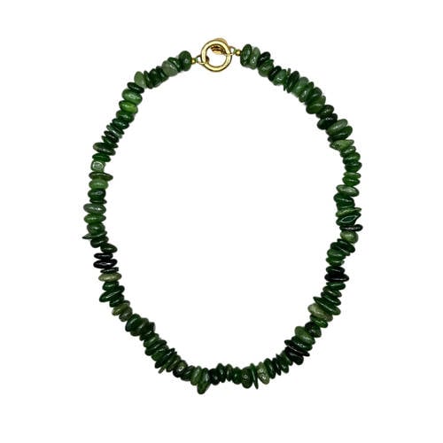 Bonnie Studios gold plated ketting Yuyu donkergroen afbeelding