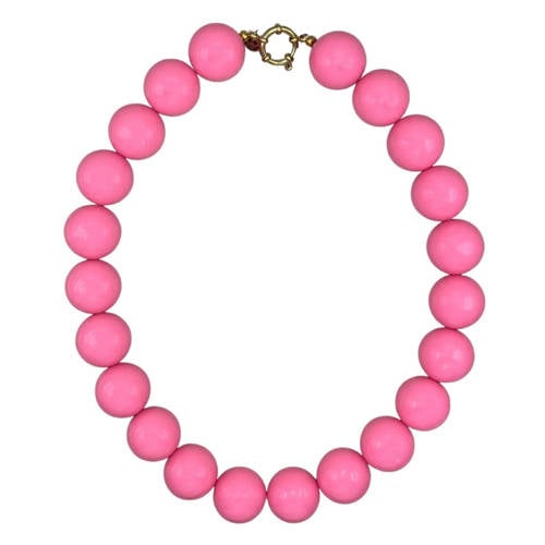Bonnie Studios gold plated ketting Wilma roze afbeelding