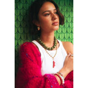 thumbnail: Bonnie Studios gold plated oorbellen Bold Hoops goudkleurig