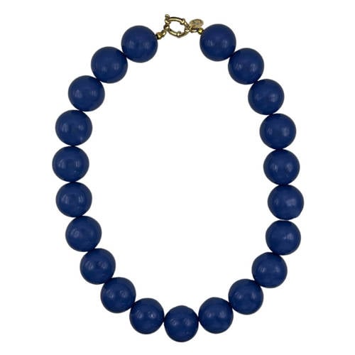Bonnie Studios gold plated ketting Wilma donkerblauw afbeelding