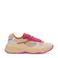 Scotch & Soda Celest chunky suède sneakers beige/roze
