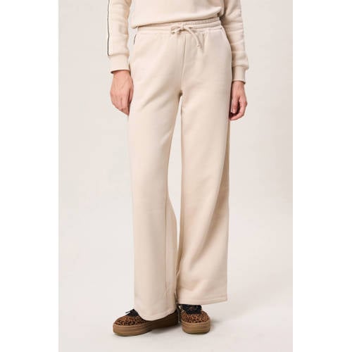 Miss Etam wide leg high waist joggingbroek beige afbeelding