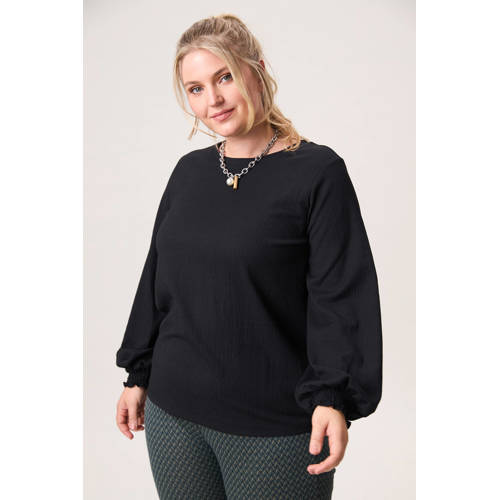 Miss Etam Plus top zwart afbeelding