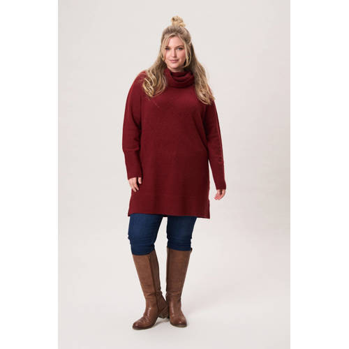 Miss Etam Plus gebreide trui donkerrood afbeelding