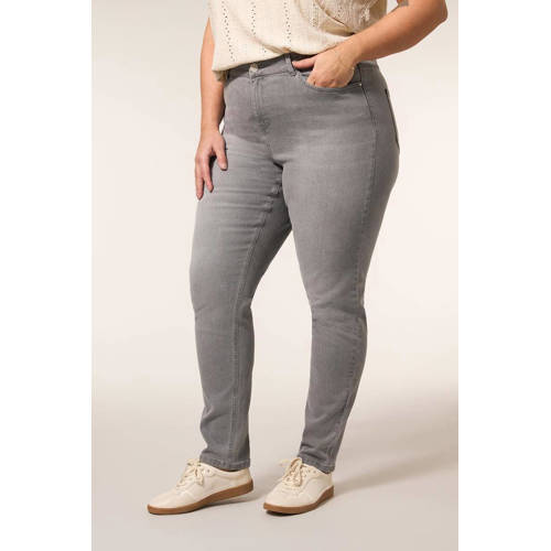 Miss Etam Plus skinny jeans grey denim afbeelding