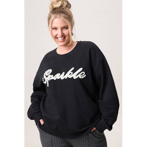 Miss Etam Plus sweater zwart afbeelding