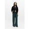 OBJECT OBJLISA wide leg regular waist pantalon donkergroen