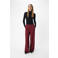 OBJECT OBJLISA wide leg regular waist pantalon donkerrood