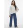 VERO MODA GIRL high waist wide leg jeans met hartjes medium blue denim