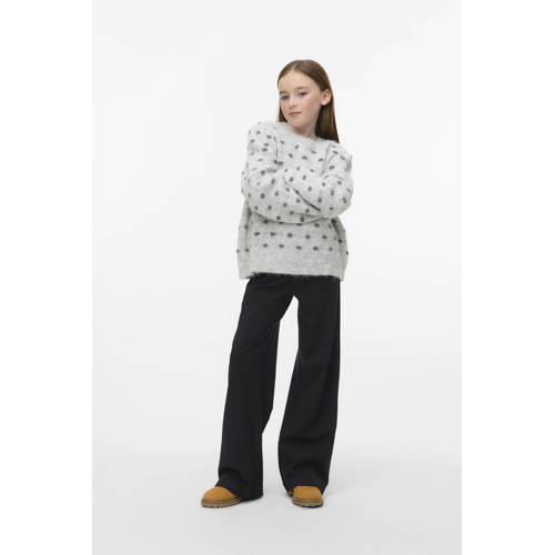 VERO MODA GIRL straight casual broek zwart afbeelding