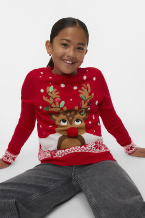 kersttrui rood gebreid