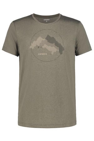 T-shirt Bearden groen/grijs