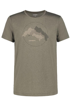 T-shirt Bearden groen/grijs