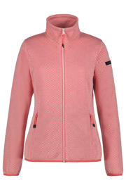 thumbnail: Koraalrode dames Icepeak outdoor vest Aikes met lange mouwen, opstaande kraag en ritssluiting