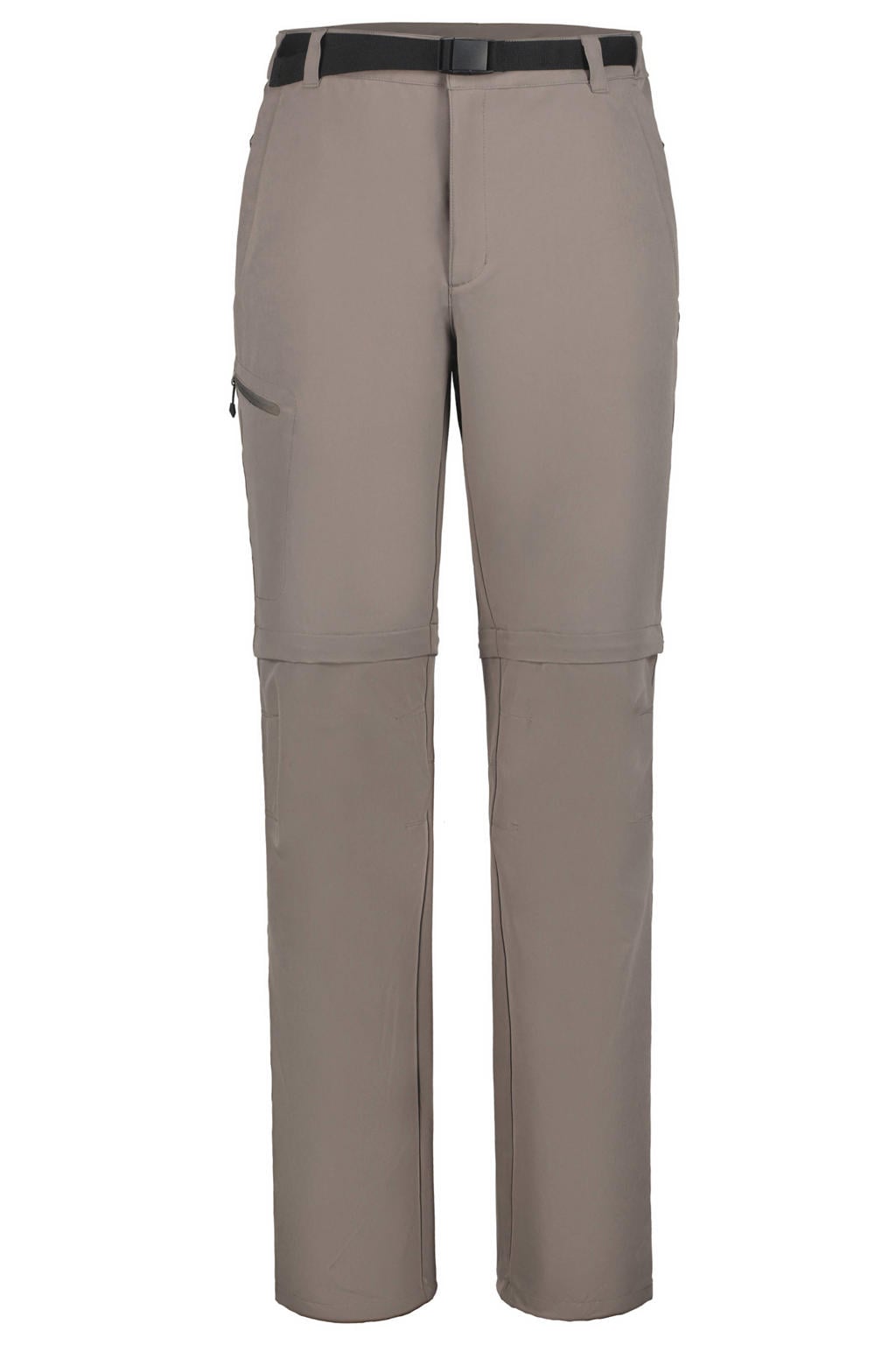 Taupe heren Icepeak broek Barwick Taupe van polyester met regular fit, regular waist en rits- en knoopsluiting