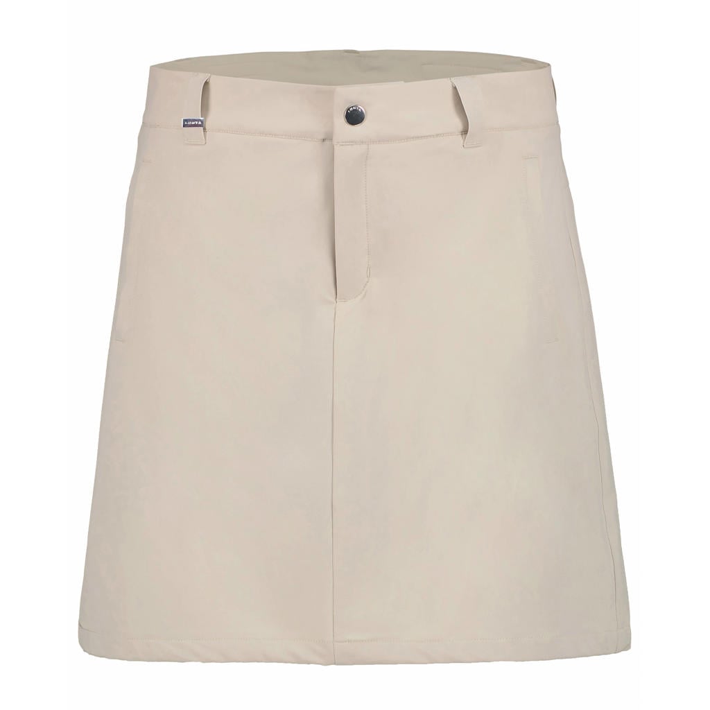 Beige dames Luhta outdoor skort Hopiala van polyester met regular waist, ritssluiting en effen