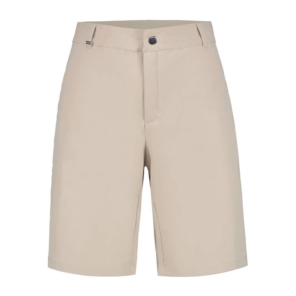 Ecru dames Luhta short Espholm van polyester met regular fit, ritssluiting en effen