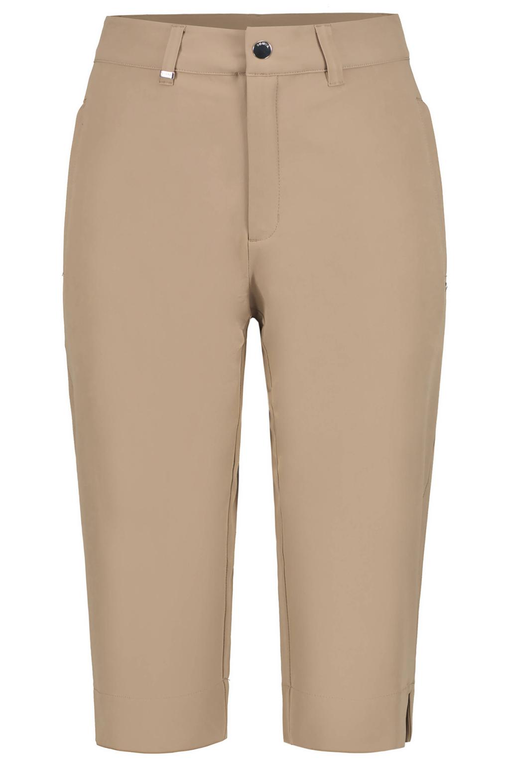Zandkleurige dames Luhta outdoor broek Eiskola van polyester met slim fit, regular waist en effen